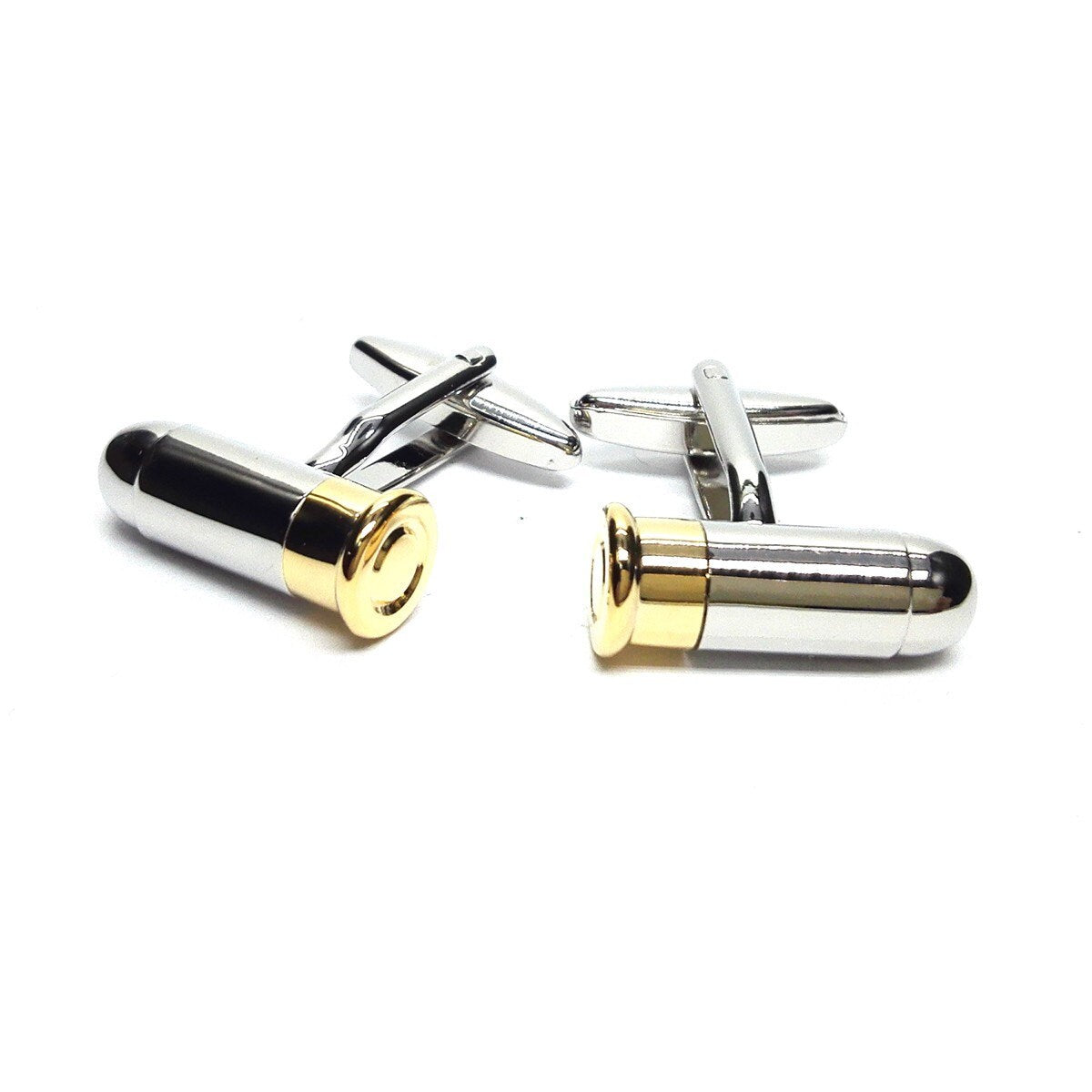 Shooting/Hunting Collectibles, Men's Gun Bullet Cufflinks & Engraved Gift Box (X2PSN182) - Novelty Cufflinks, Personalised Cufflinks Box