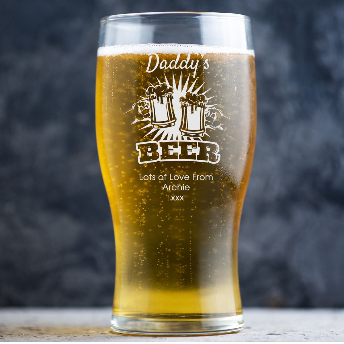 Personalised Beer Glass Classic Design - Beer Stein Design