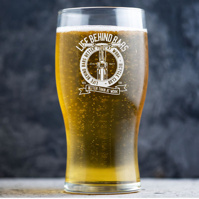 Personalised Beer Glass Classic Design - Custom Logo