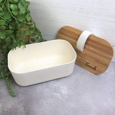 Personalised Bamboo Lunch Box