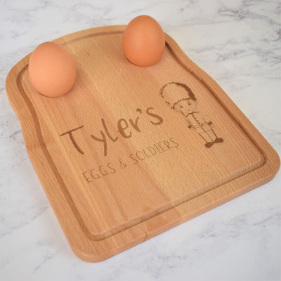 Personalised Egg & Toast Breakfast Board - Solider
