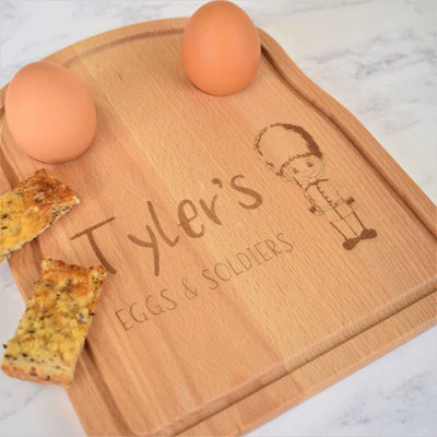 Personalised Egg & Toast Breakfast Board - Solider