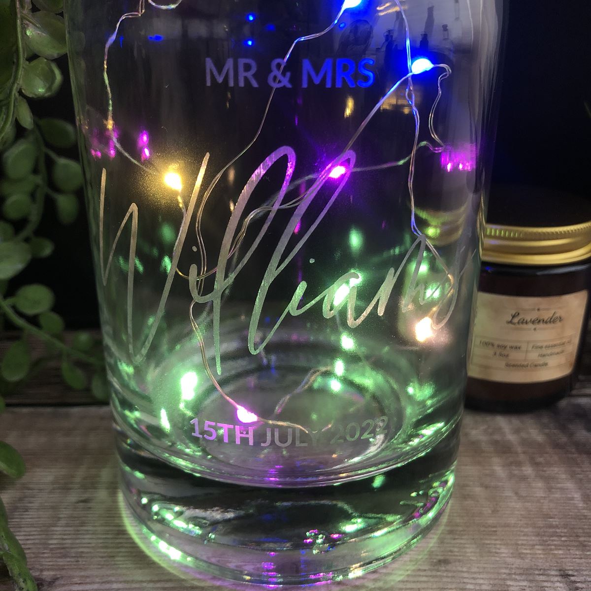 Personalised Wedding Spirit Bottle - 700ml