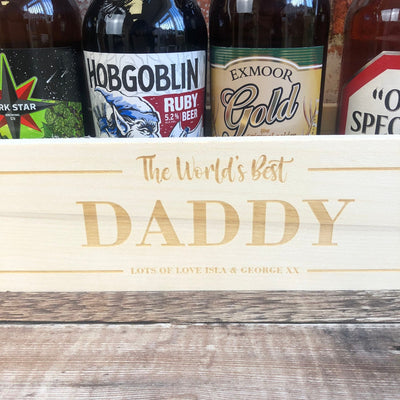 Personalised Wooden Beer Carrier - The World's Best