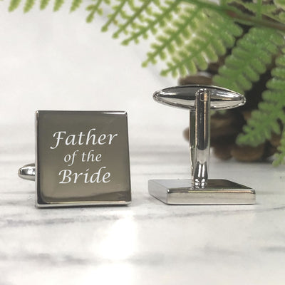 Personalised Square Wedding Cufflinks - I Loved Her First