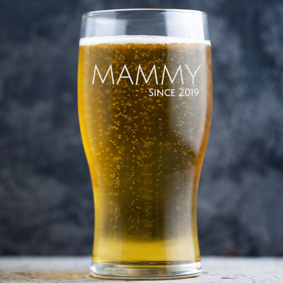 Personalised Beer Glass Classic Design - Grandad Since 'Year'
