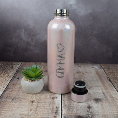 Personalised Stainless Steel Double Wall Flask Bottle