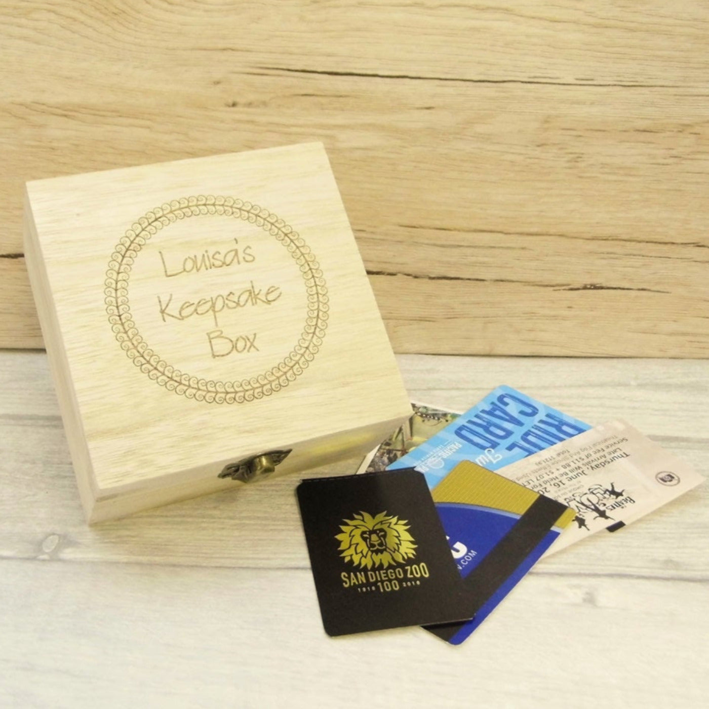 Personalised, Engraved Wooden Box - Keepsake Box