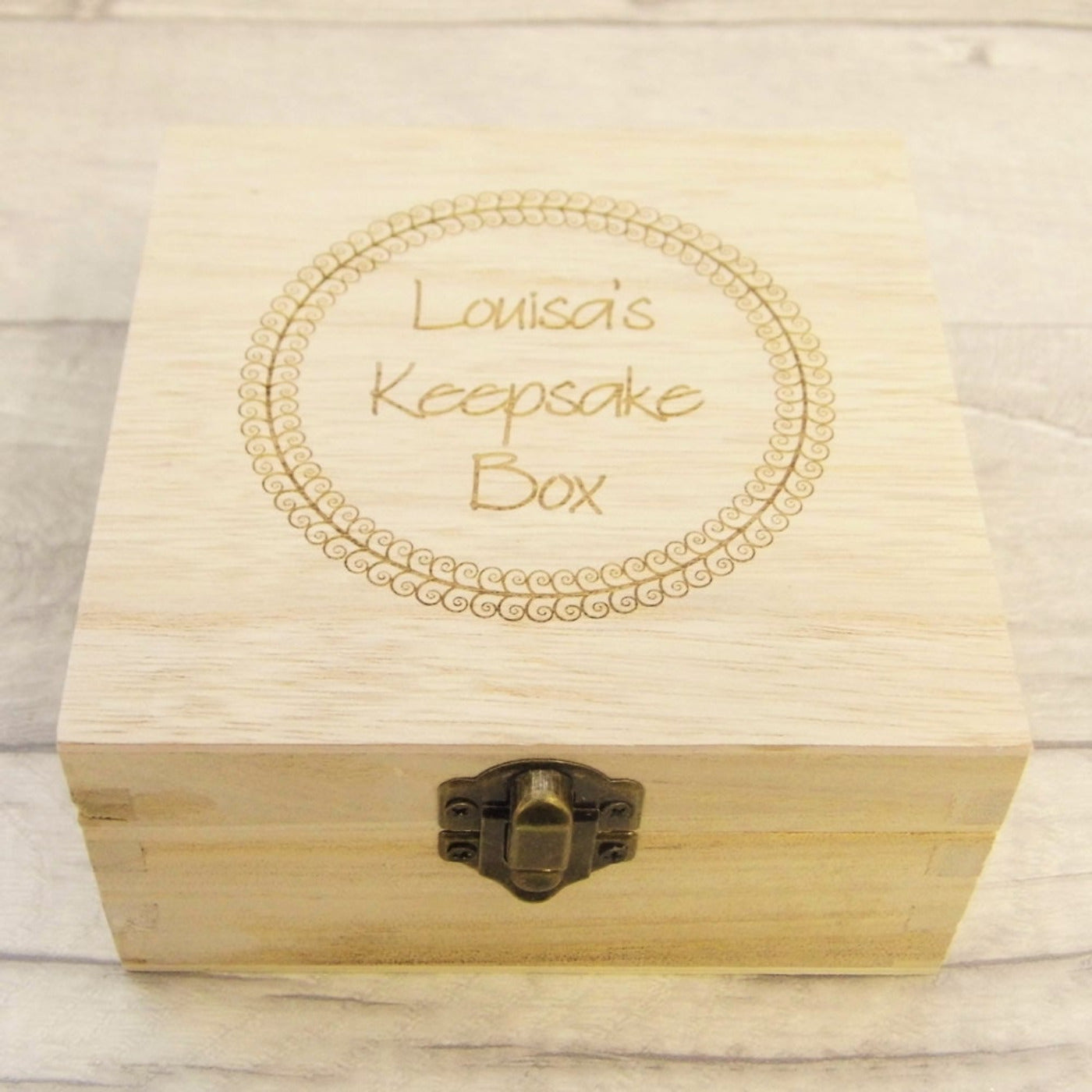 Personalised, Engraved Wooden Box - Keepsake Box