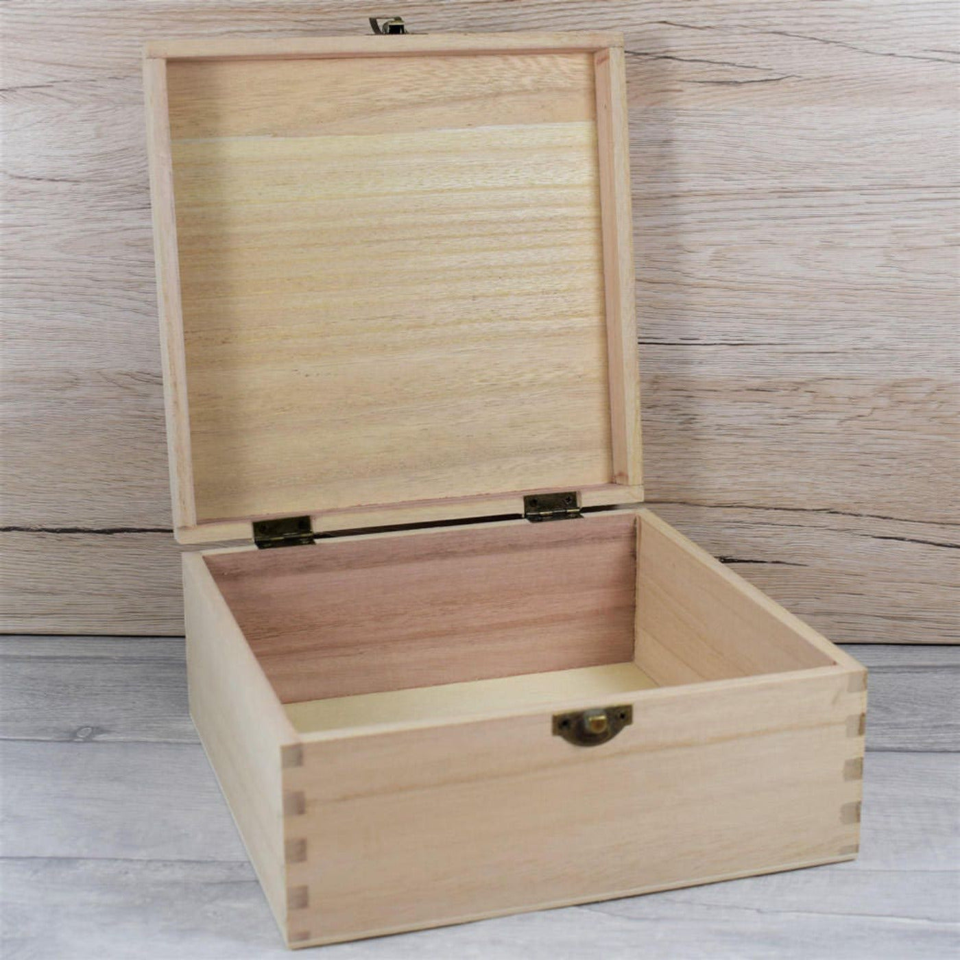 Personalised, Engraved Wooden Keepsake Box - Couples Initials with Heart