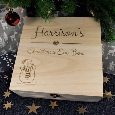 Christmas Eve Box - Festive Snowman Design