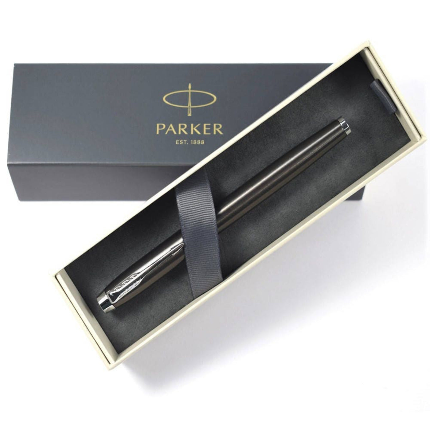 Personalised Parker IM Dark Espresso Chrome Trim Fountain Pen