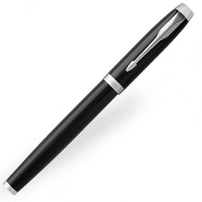 Personalised Parker IM Black with Chrome Trim Rollerball Pen