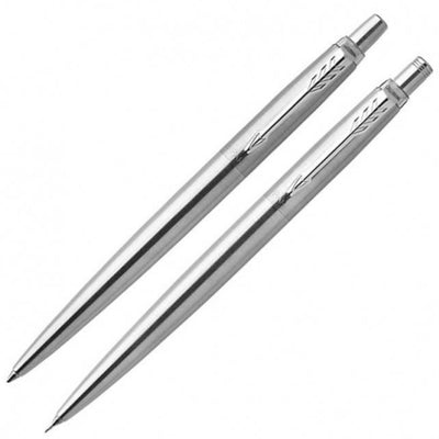 Personalised Pen Set, Engraved Pen, Stainless Steel Parker Jotter Pen & Pencil Set