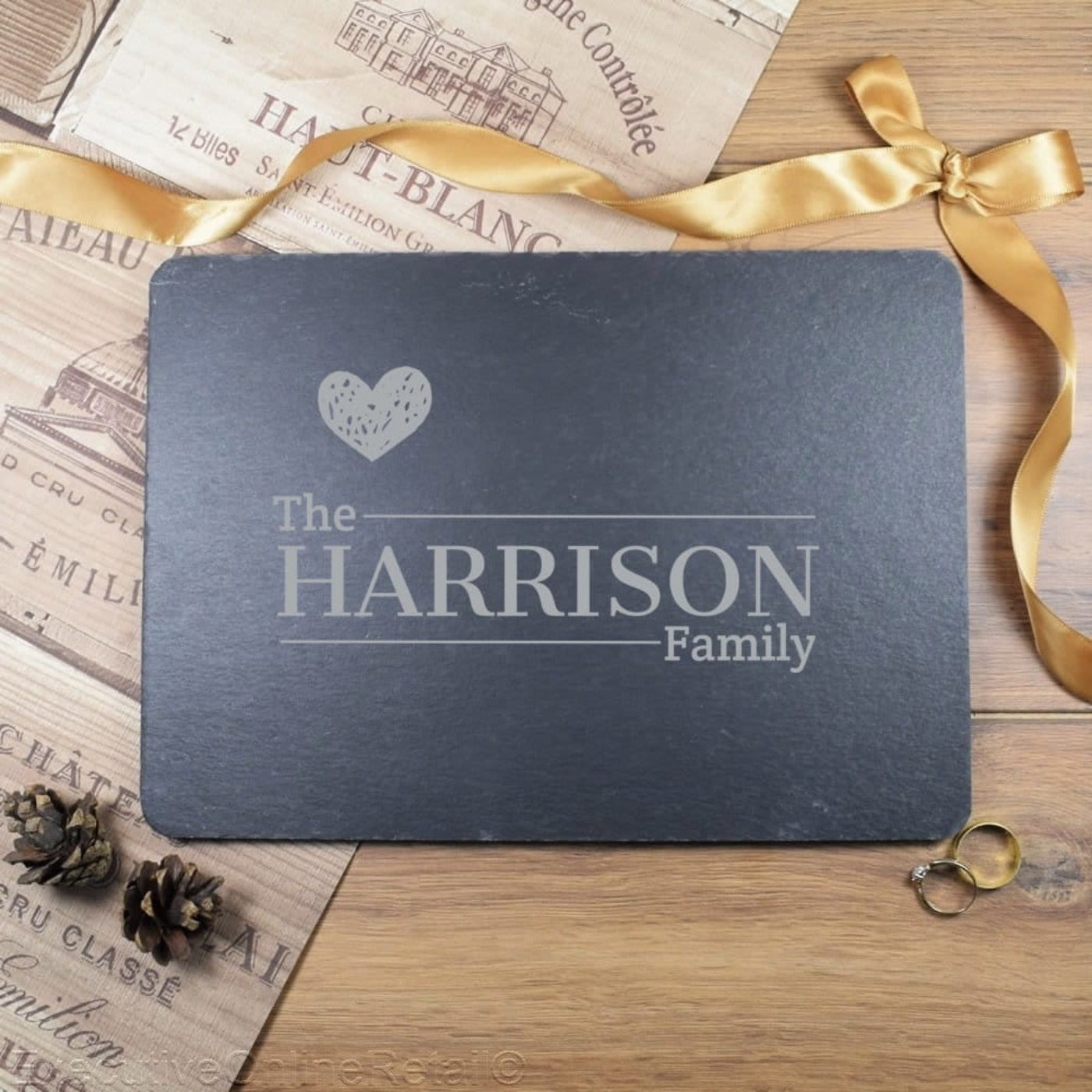 Personalised Slate Placemats, Housewarming gift, The Family, Platter, Valentines, Wedding Gift, Custom Name