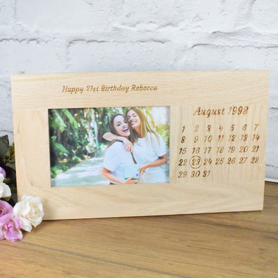Personalised Photo Frame, Birthday Photo Frame, Birthday Calendar Photo frame, Wedding Photo Frame, Anniversary Photo Frame