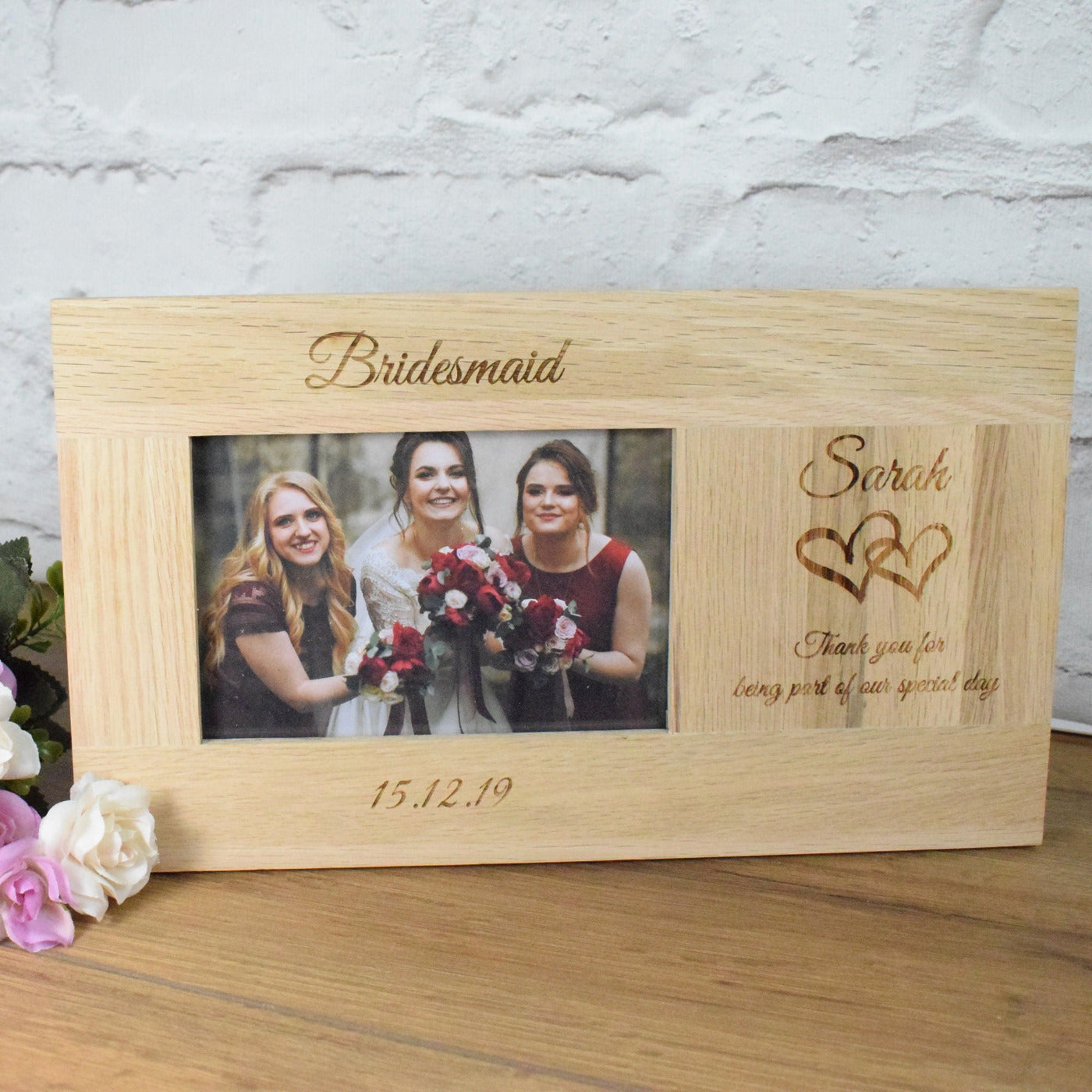 Bridesmaid Frame, Maid of Honour Picture Frame, Bridesmaid Picture Frame, Personalised Bridesmaid Frame, Bridesmaid Photo, Wood Picture Frame