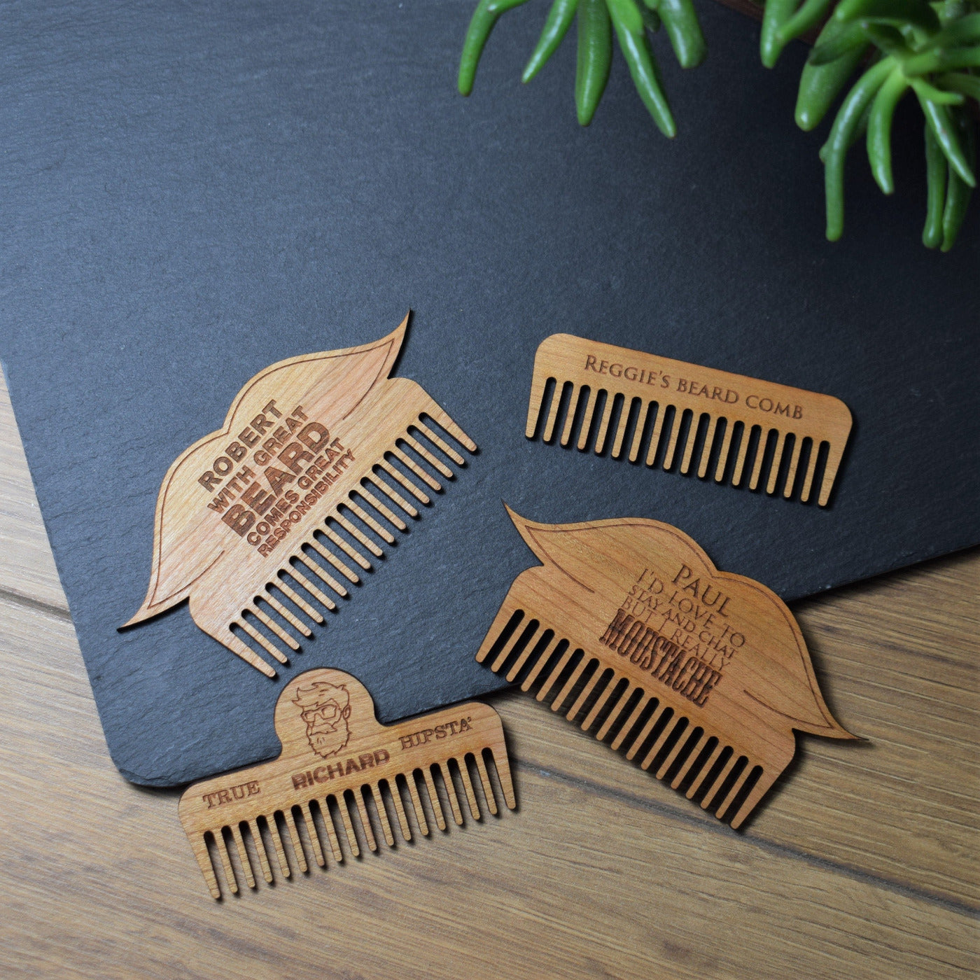 Personalised Wooden Beard Comb