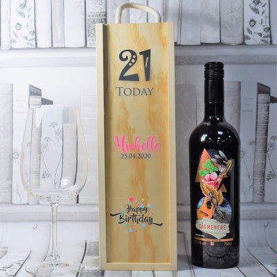 Personalised Wine Box - Birthday