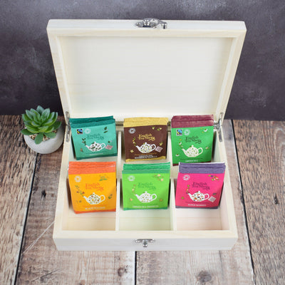 Personalised Tea Storage Box - Personalise With Name