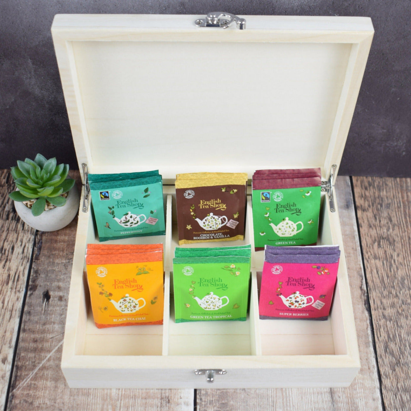 Personalised Tea Storage Box - Tea Time