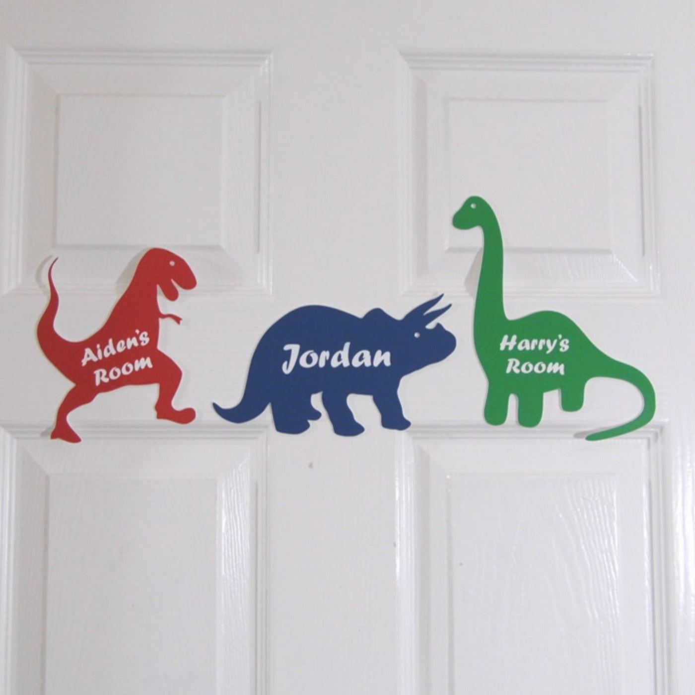 Personalised Children's Dinosaur Bedroom Door Sign