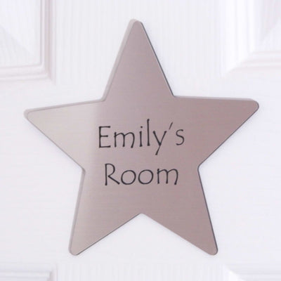 Personalised Star Children's Name Door Plaque